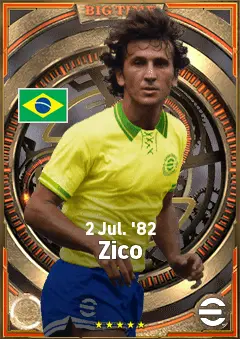 Zico eFootball 2026 player card, 87 OVR AMF