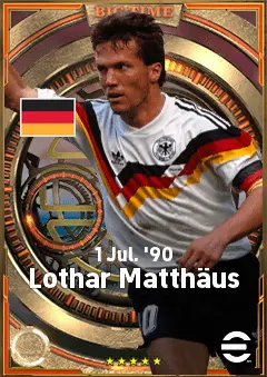 Lothar Matthäus eFootball 2026 player card, 84 OVR CMF