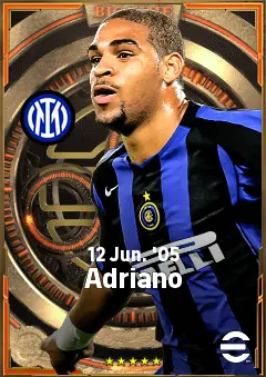 Adriano eFootball 2026 player card, 84 OVR CF
