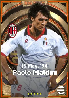 Paolo Maldini eFootball 2026 player card, 85 OVR CB