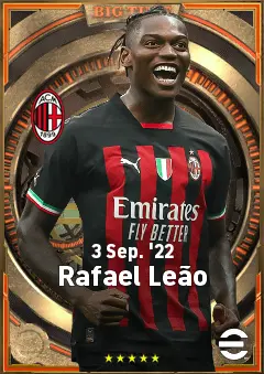 Rafael Leão eFootball 2026 player card, 84 OVR LMF