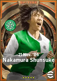 Nakamura Shunsuke eFootball 2026 player card, 82 OVR RMF