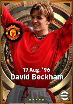 David Beckham eFootball 2026 player card, 85 OVR RMF