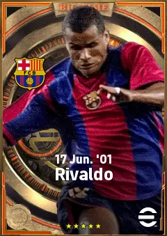 Rivaldo eFootball 2026 player card, 85 OVR AMF