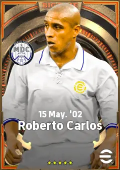 Roberto Carlos eFootball 2026 player card, 84 OVR LB