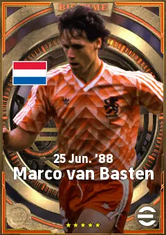 Marco van Basten eFootball 2026 player card, 85 OVR CF