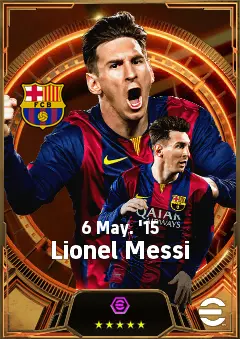 Lionel Messi eFootball 2026 player card, 87 OVR RWF