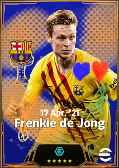 Frenkie de Jong eFootball 2026 player card, 85 OVR CMF