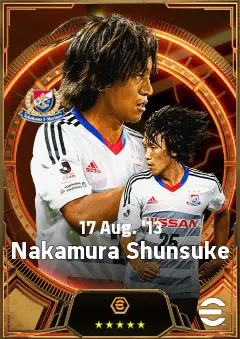 Nakamura Shunsuke eFootball 2026 player card, 82 OVR AMF
