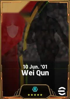 Wei Qun eFootball 2026 player card, 79 OVR RB