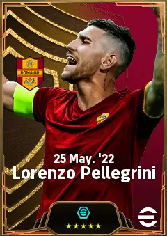 Lorenzo Pellegrini eFootball 2026 player card, 83 OVR CMF
