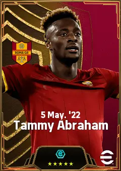 Tammy Abraham eFootball 2026 player card, 83 OVR CF