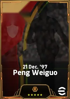 Peng Weiguo eFootball 2026 player card, 80 OVR AMF