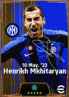 Henrikh Mkhitaryan eFootball 2026 player card, 83 OVR CMF