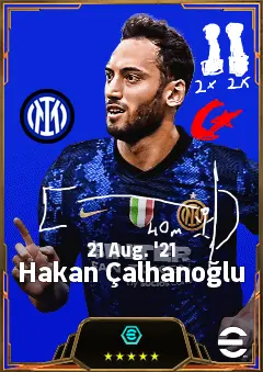 Hakan Çalhanoğlu eFootball 2026 player card, 84 OVR CMF