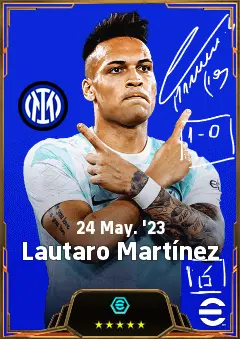 Lautaro Martínez eFootball 2026 player card, 85 OVR CF