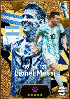 Lionel Messi eFootball 2026 player card, 87 OVR CF