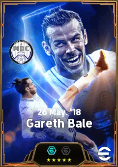 Gareth Bale eFootball 2026 player card, 88 OVR RWF