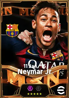 Neymar Jr eFootball 2026 player card, 87 OVR LWF