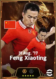 Feng Xiaoting eFootball 2026 player card, 81 OVR CB