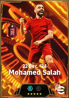 Mohamed Salah eFootball 2026 player card, 86 OVR RMF