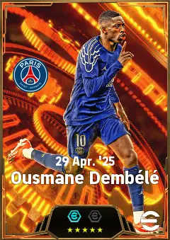 Ousmane Dembélé eFootball 2026 player card, 85 OVR CF