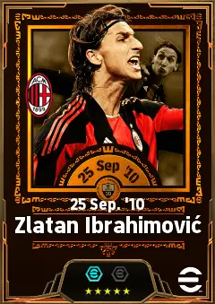 Zlatan Ibrahimović eFootball 2026 player card, 88 OVR CF