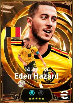 Eden Hazard eFootball 2026 player card, 88 OVR AMF