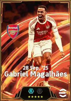 Gabriel Magalhães eFootball 2026 player card, 86 OVR CB