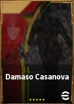 Damaso Casanova eFootball 2026 player card, 81 OVR CF
