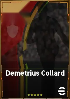 Demetrius Collard eFootball 2026 player card, 85 OVR CF