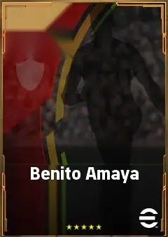 Benito Amaya eFootball 2026 player card, 87 OVR CF