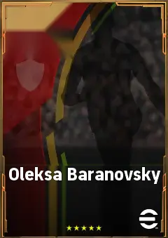Oleksa Baranovsky eFootball 2026 player card, 82 OVR CF
