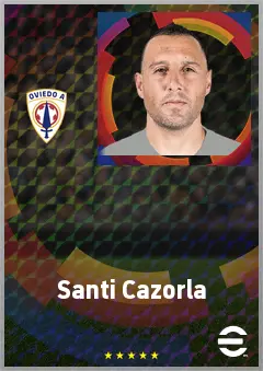 Santi Cazorla eFootball 2026 player card, 72 OVR CMF